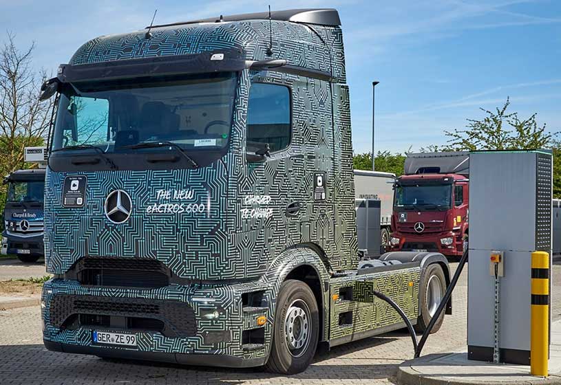 Mercedes випробовує eActros 600 на 26 000 кілометрів під час європейського громадського зарядного туру